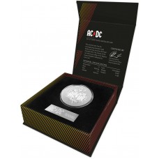 AUSTRALIA 2021 . ONE  1 DOLLAR . AC/DC FROSTED COIN 